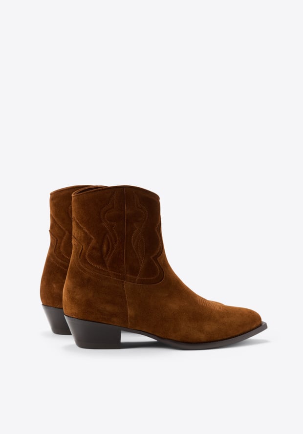 Blk Dnm BOOT 01 BROWN SUEDE