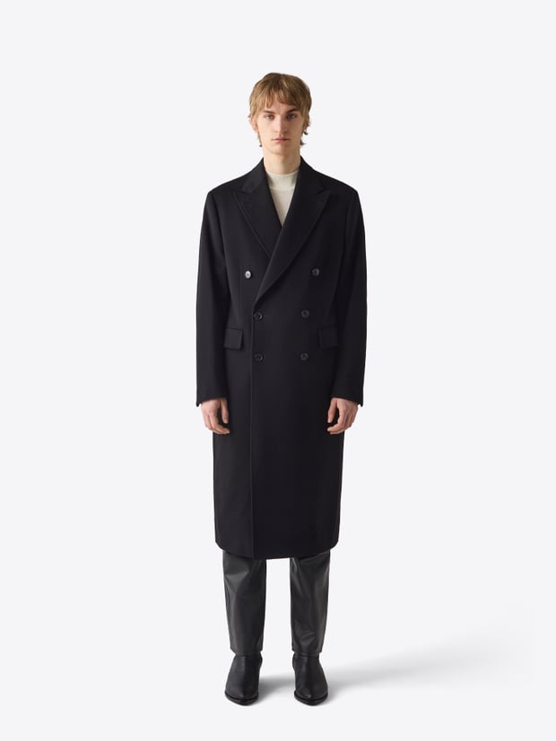 blk dnm COAT 77 BLACK CLASSIC WOOL