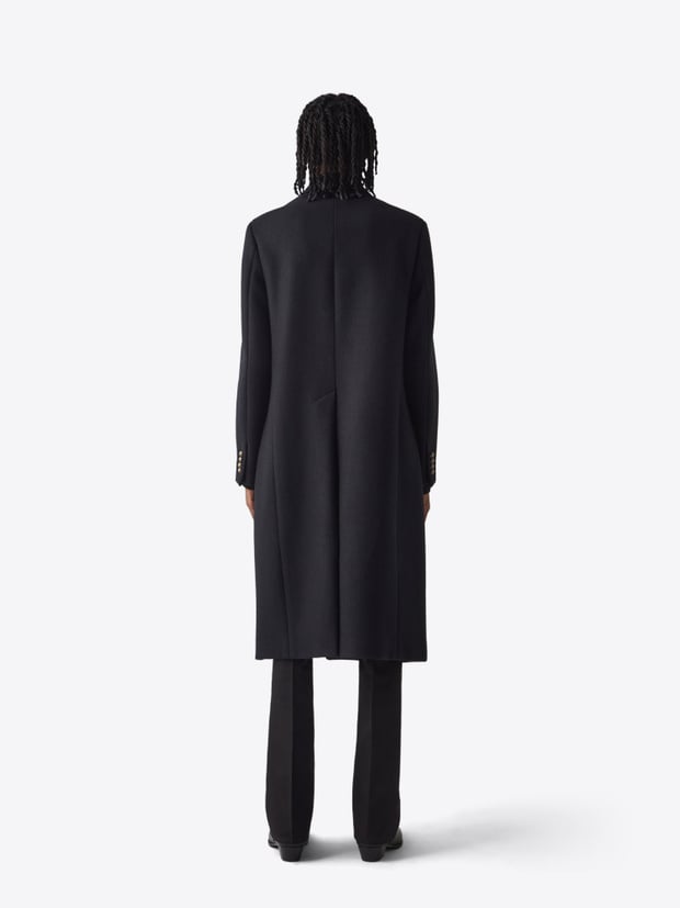 Blk Dnm COAT 77 BLACK UNIFORM WOOL