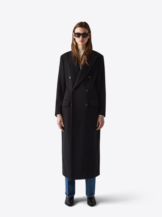 blk dnm COAT 78 BLACK CLASSIC WOOL