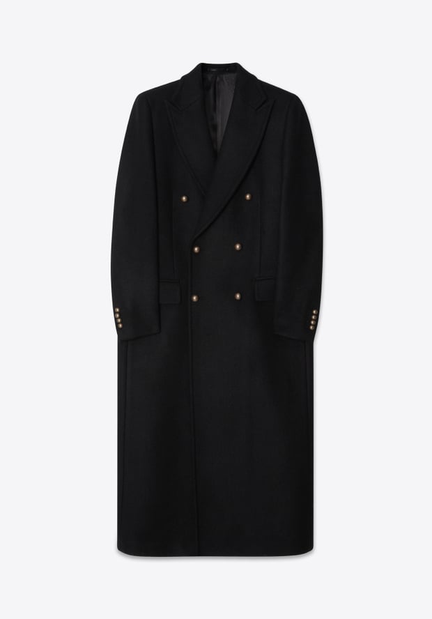 Blk Dnm COAT 78 BLACK UNIFORM WOOL
