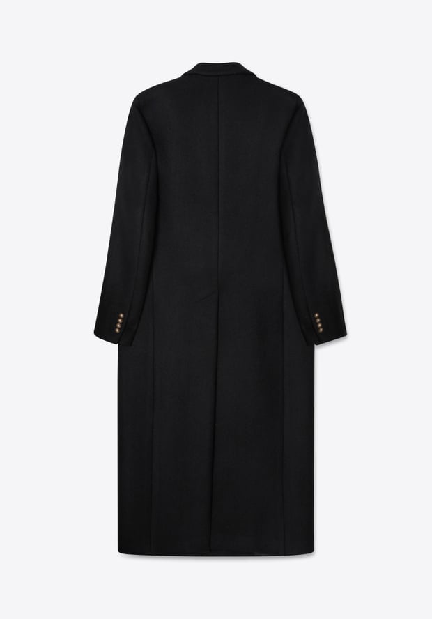 Blk Dnm COAT 78 BLACK UNIFORM WOOL