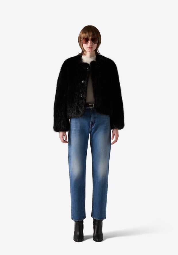 blk dnm COAT 80 BLACK