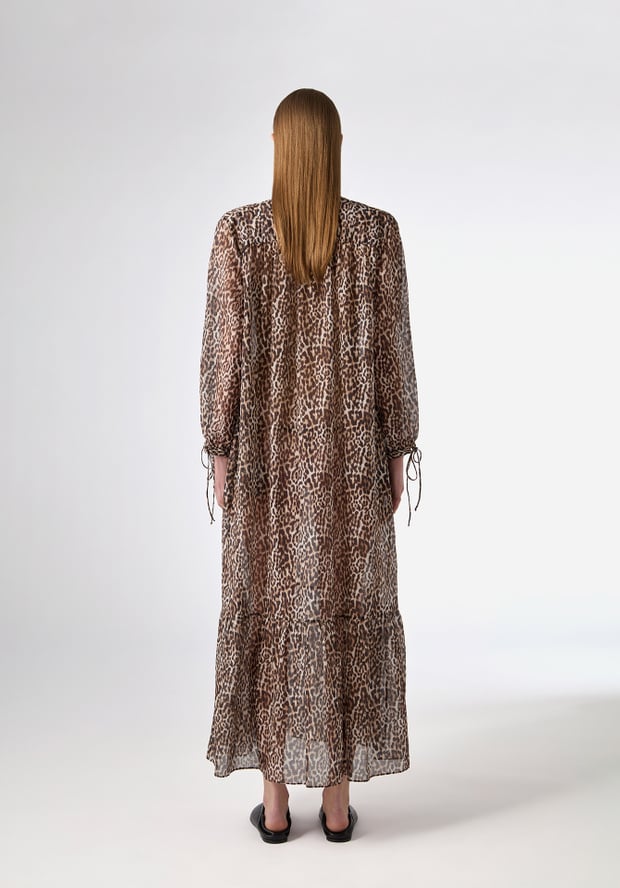 Blk Dnm DRESS 178 BROWN LEO