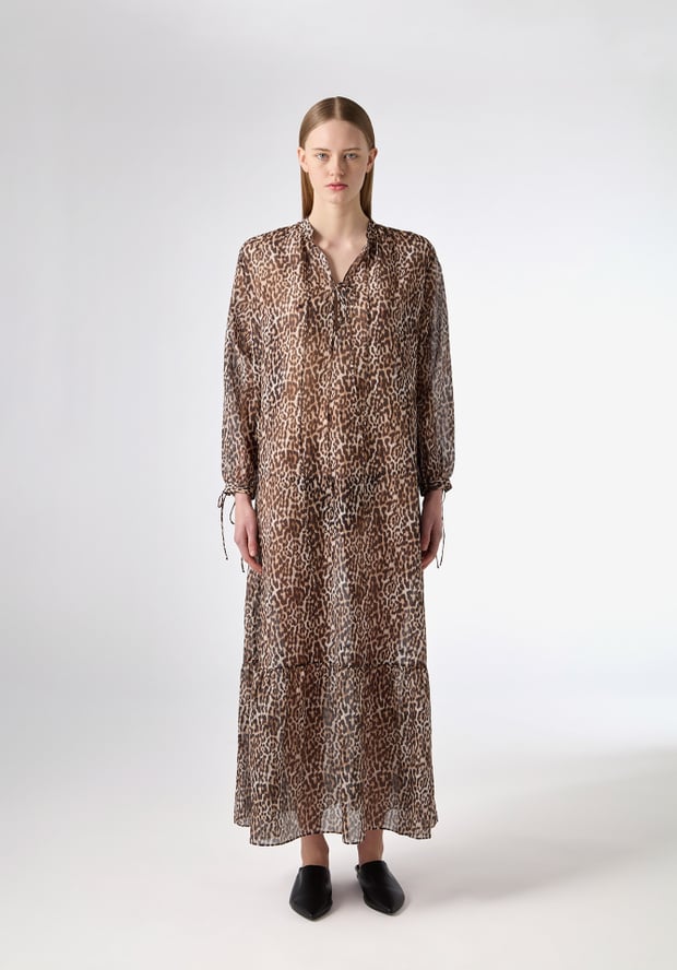 blk dnm DRESS 178 BROWN LEO