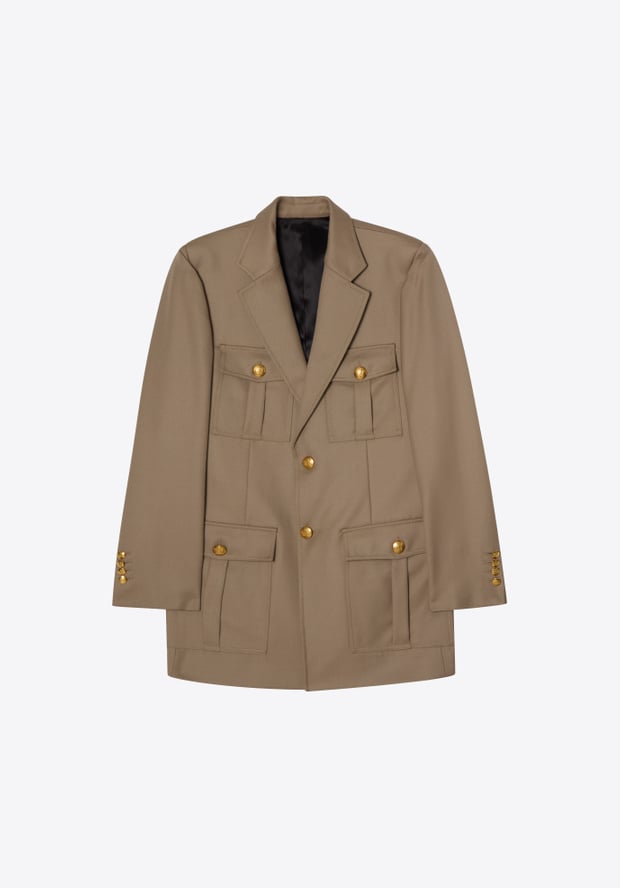 Blk Dnm JACKET 171 BEIGE CAVALRY TWILL