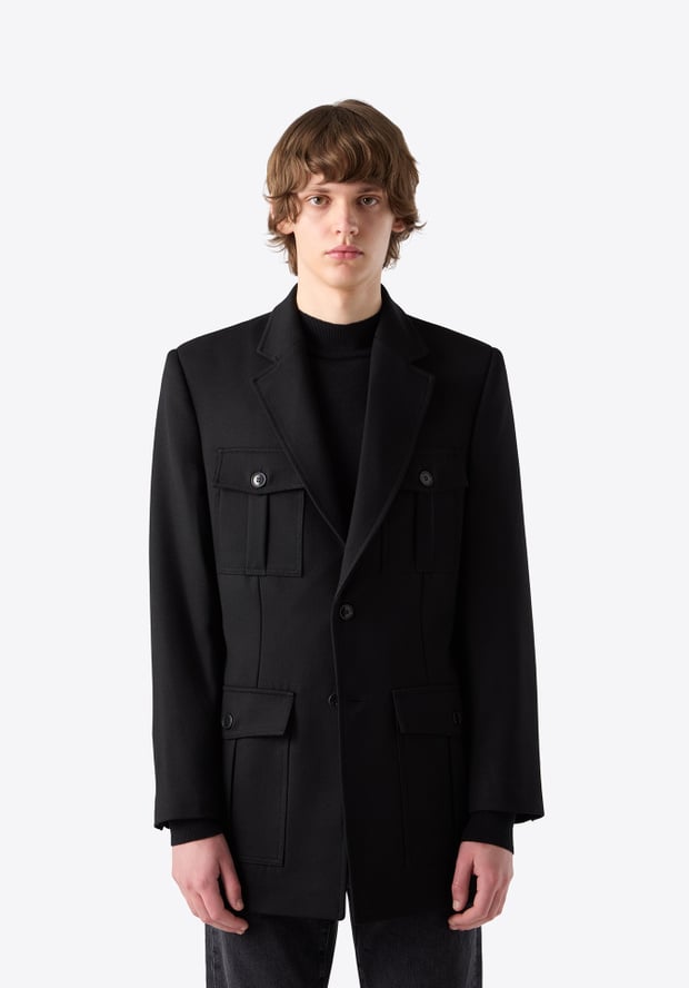 blk dnm JACKET 171 BLACK CAVALRY TWILL