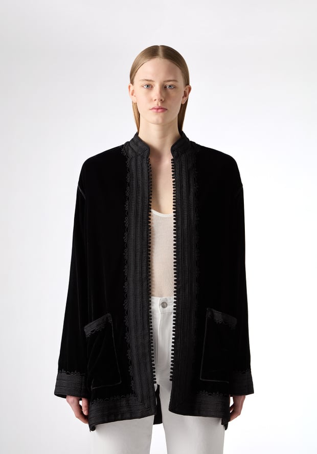 Blk Dnm JACKET 177 BLACK VELVET