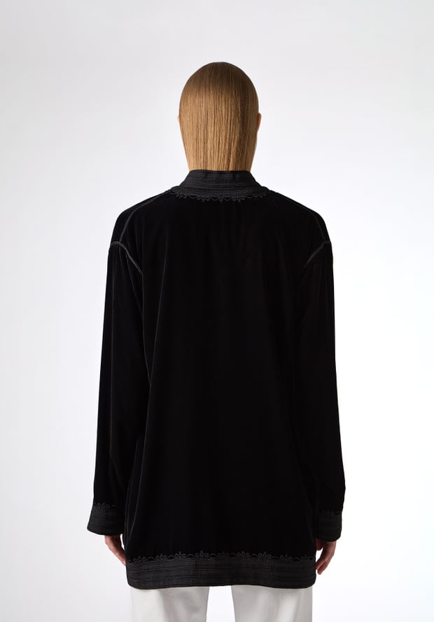 Blk Dnm JACKET 177 BLACK VELVET