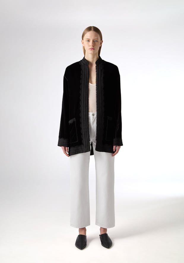 blk dnm JACKET 177 BLACK VELVET