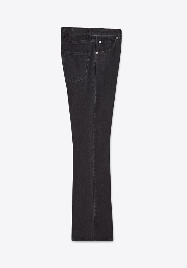 Blk Dnm JEANS 77 FLAT BLACK