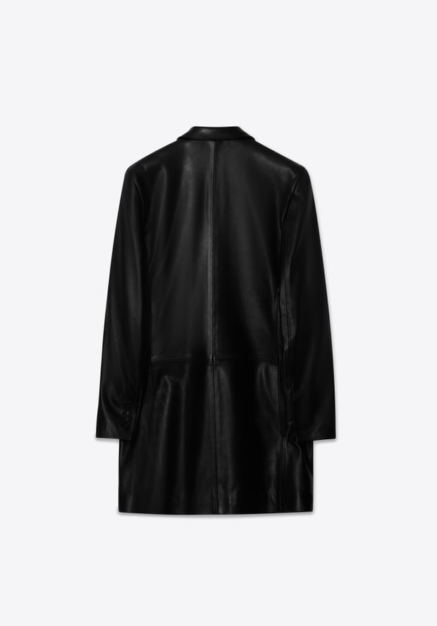 Blk Dnm LEATHER BLAZER 88 BLACK