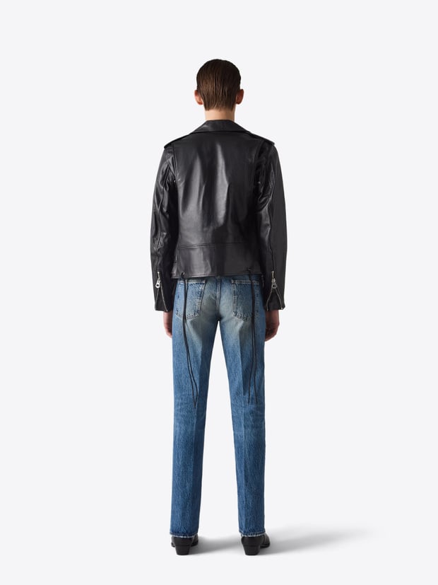 Blk Dnm LEATHER JACKET 15 BLACK