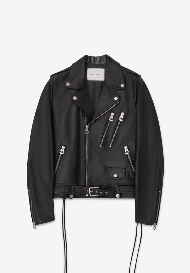 Blk Dnm LEATHER JACKET 15 BLACK