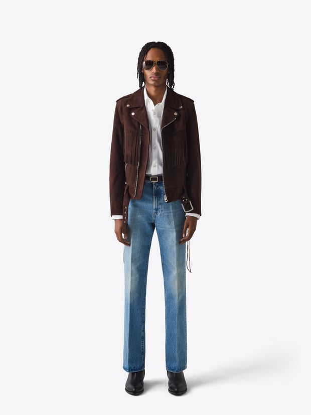 blk dnm LEATHER JACKET 17 BROWN