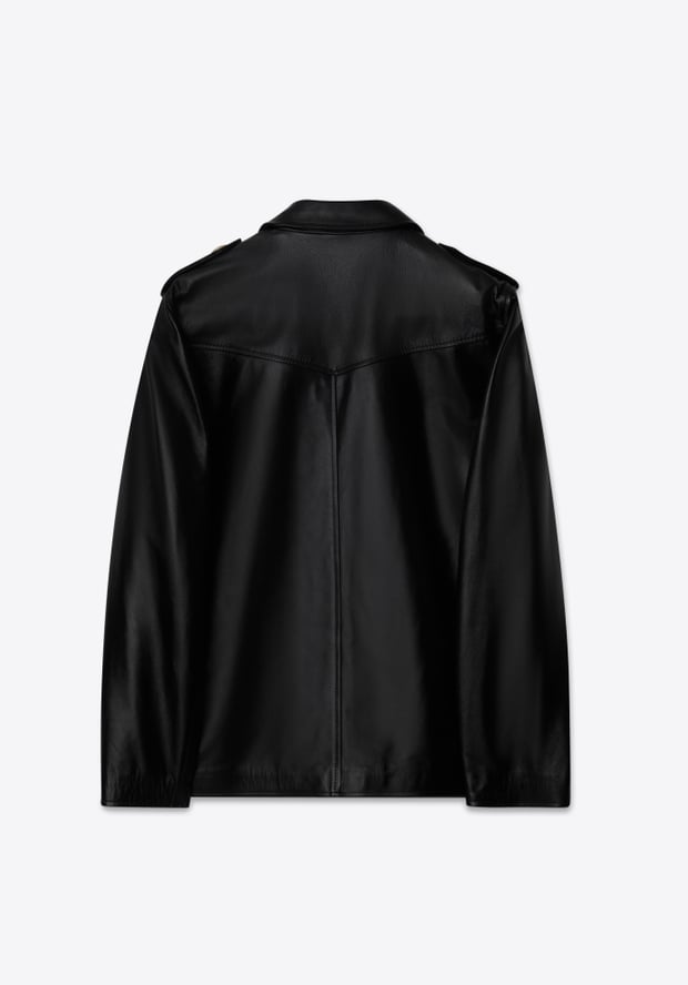 Blk Dnm LEATHER JACKET 175 BLACK