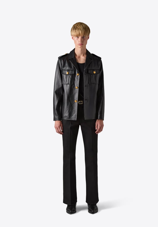 blk dnm LEATHER JACKET 175 BLACK