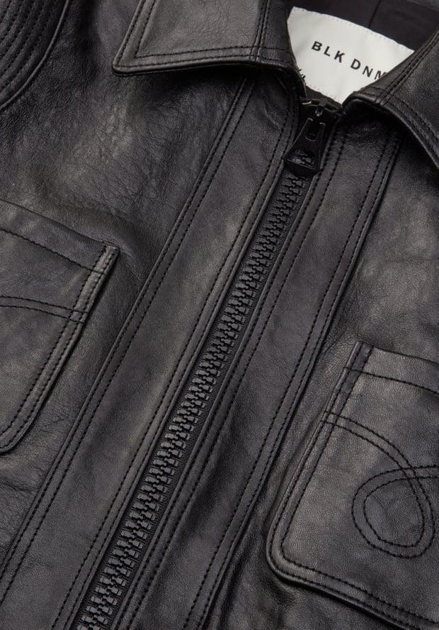 Blk Dnm LEATHER JACKET 70 CONNECTED FASHION