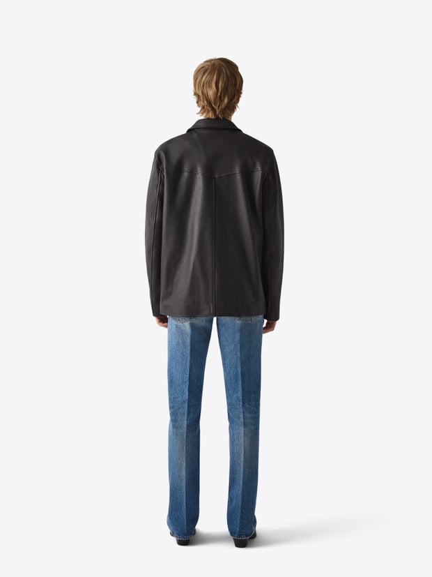 Blk Dnm LEATHER JACKET 75 BLACK