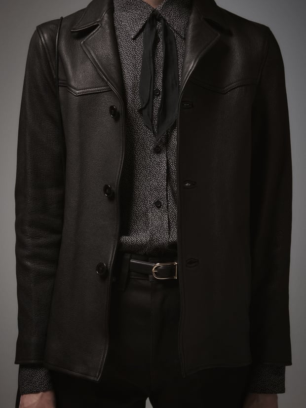 Blk Dnm LEATHER JACKET 75 CONNECTED FASHION