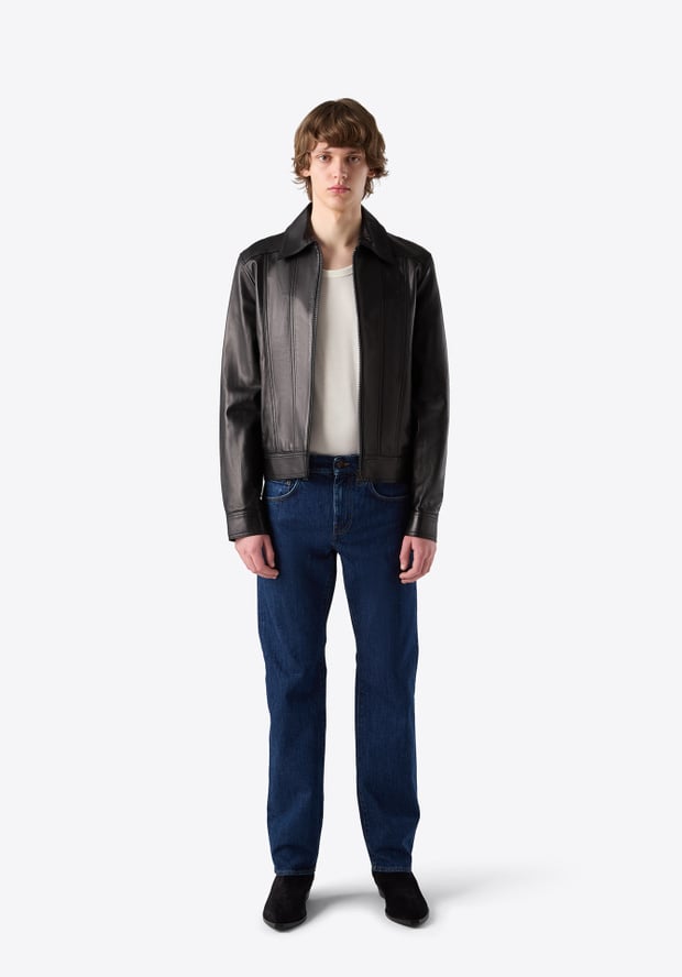 Blk Dnm LEATHER JACKET 79 BLACK