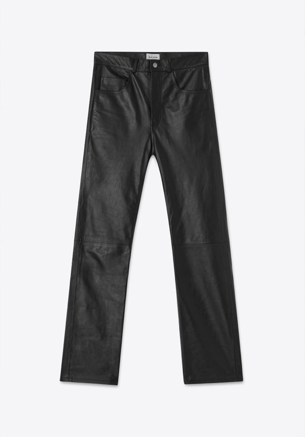 Blk Dnm LEATHER PANT 55 BLACK