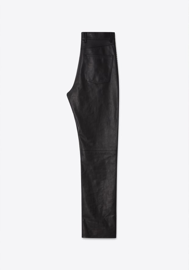 Blk Dnm LEATHER PANT 55 STUDDED BLACK