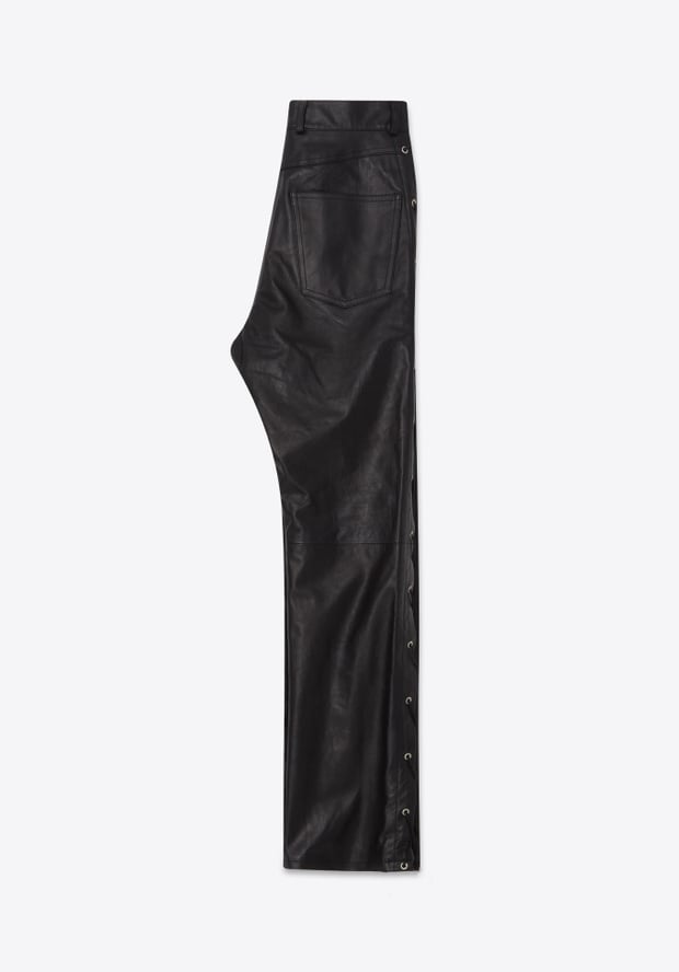 Blk Dnm LEATHER PANT 57 BLACK