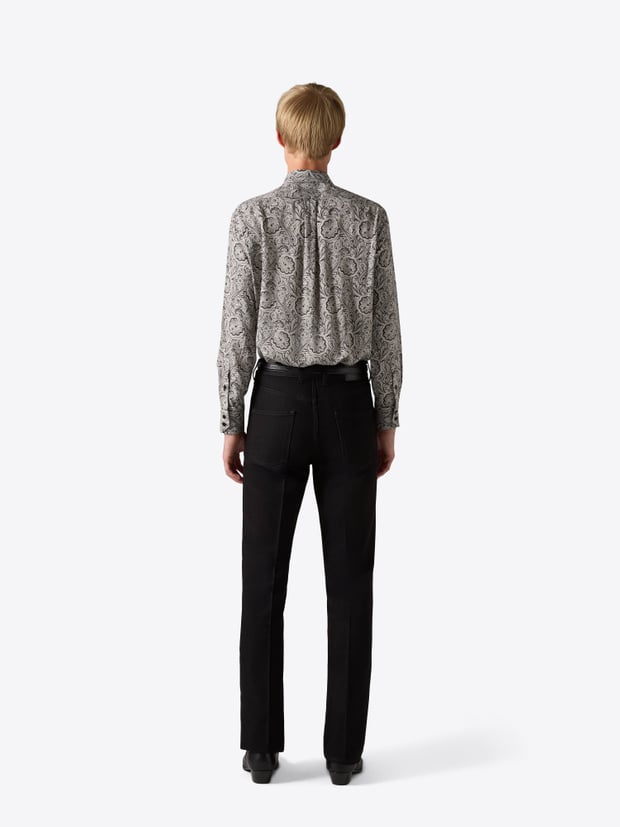 Blk Dnm SHIRT 01 BLACK PAISLEY