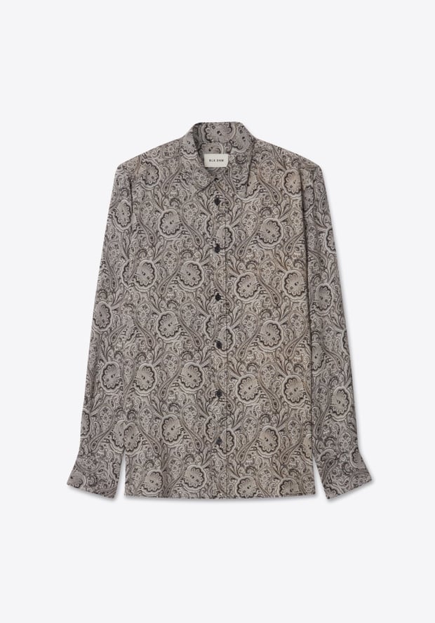Blk Dnm SHIRT 01 BLACK PAISLEY