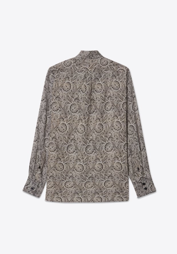 Blk Dnm SHIRT 01 BLACK PAISLEY