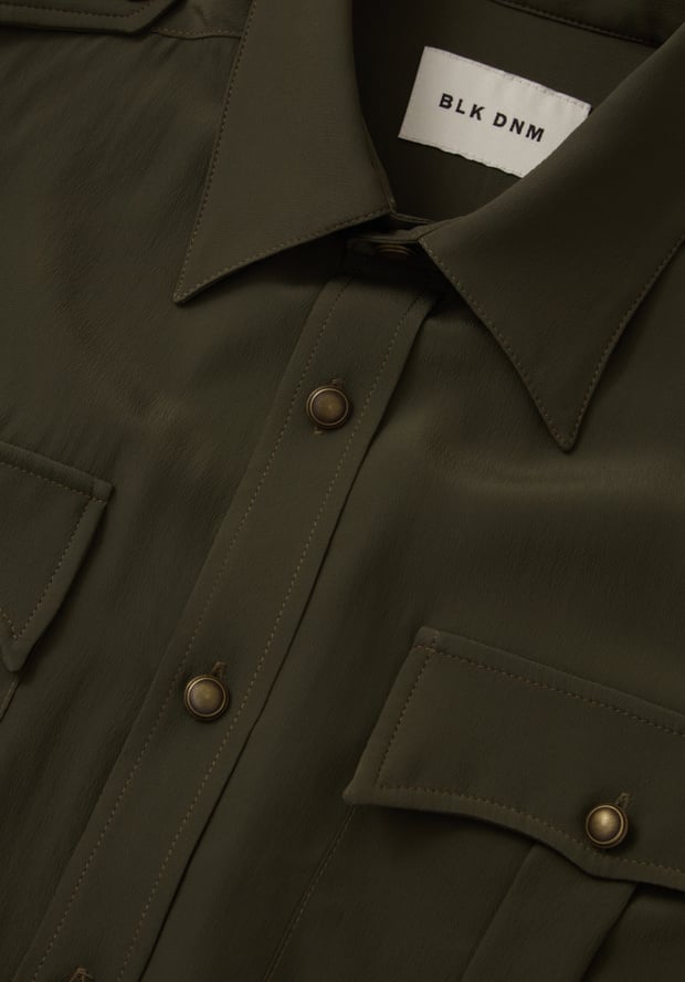 Blk Dnm SHIRT 04 SAFARI GREEN