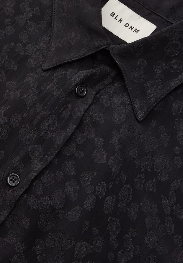Blk Dnm SHIRT 11 BLACK JACQUARD