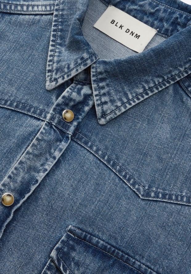 Blk Dnm SHIRT 16 MID INDIGO
