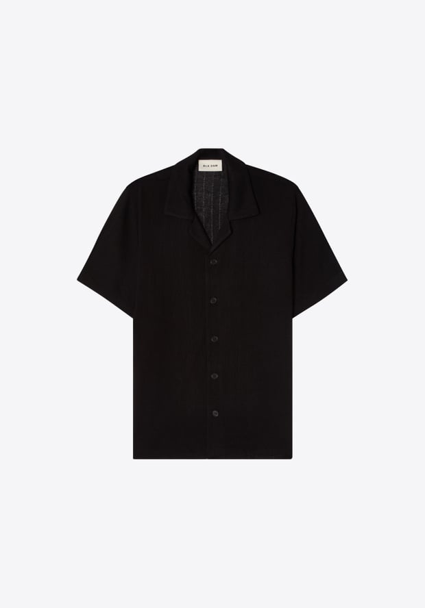 Blk Dnm SHIRT 55 BLACK JACQUARD