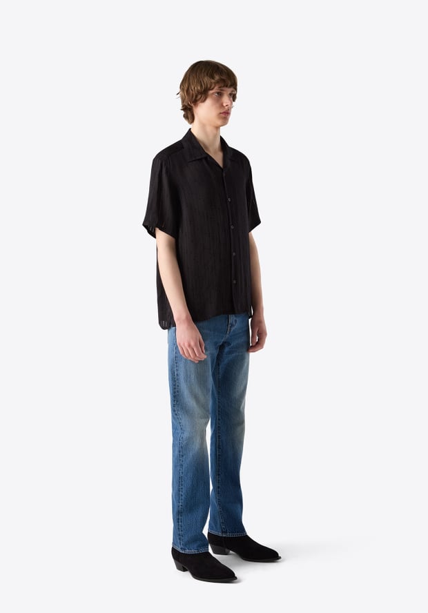 Blk Dnm SHIRT 55 BLACK JACQUARD