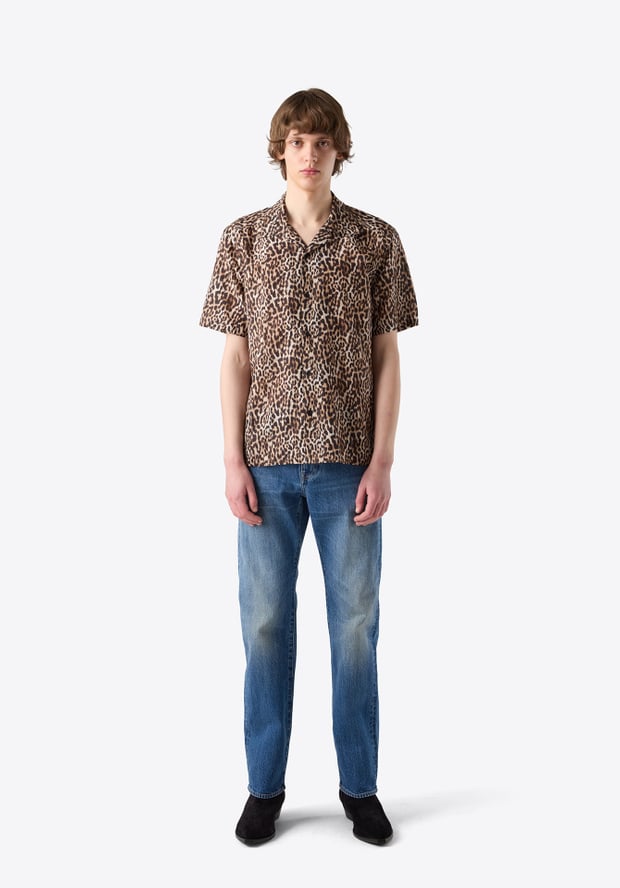 Blk Dnm SHIRT 55 BROWN LEO