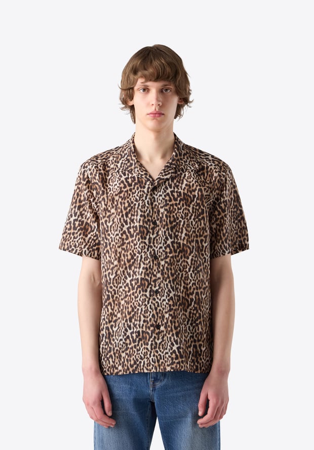 blk dnm SHIRT 55 BROWN LEO