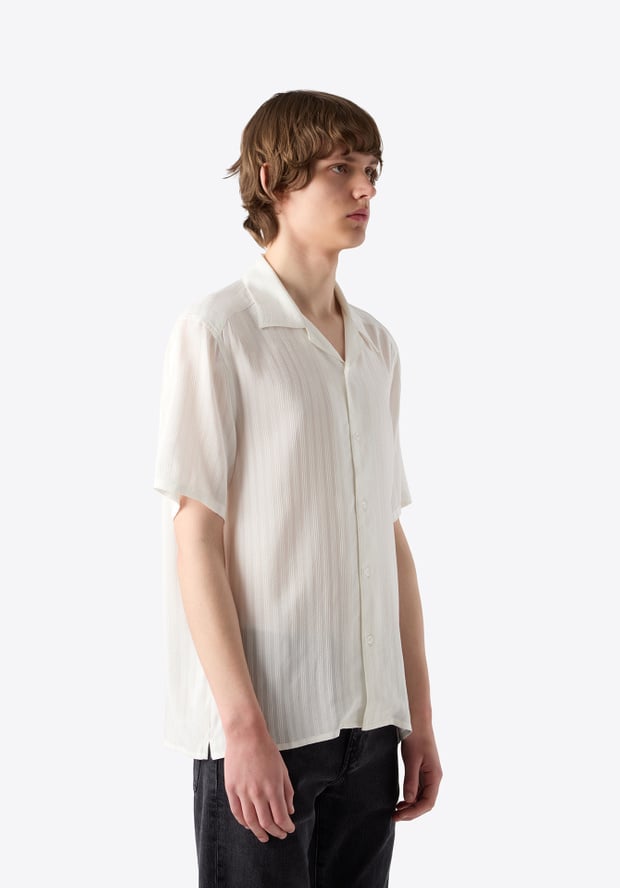 Blk Dnm SHIRT 55 OFF WHITE JACQUARD
