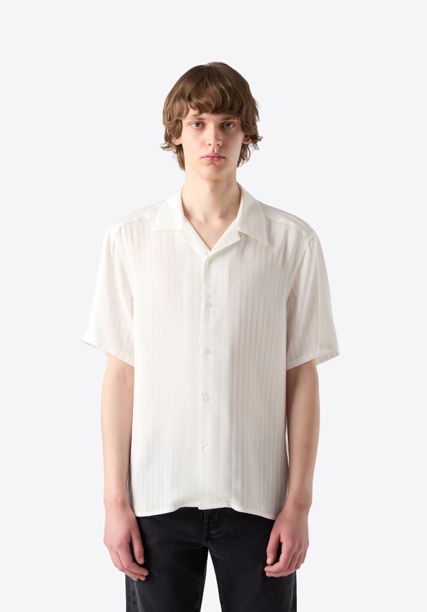 blk dnm SHIRT 55 OFF WHITE JACQUARD
