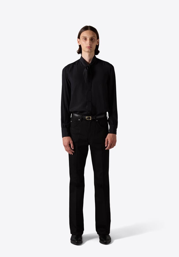 blk dnm SHIRT 69 BLACK DOT JACQUARD