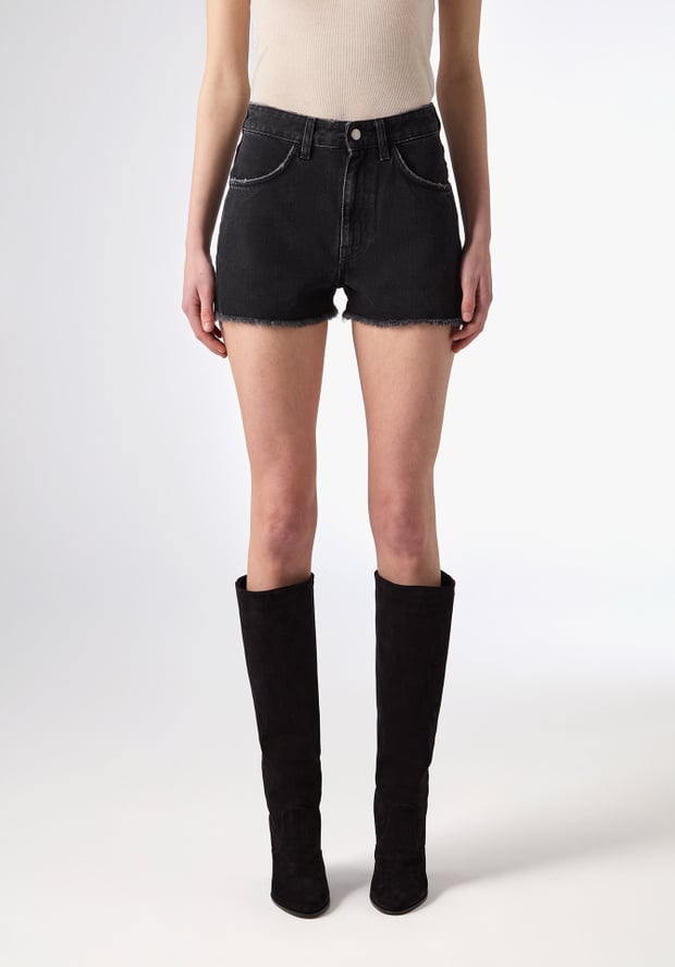blk dnm SHORTS 92 FLAT BLACK
