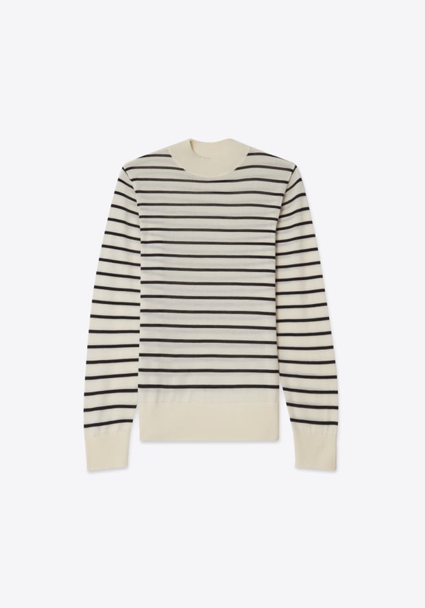 Blk Dnm SWEATER 72 BLACK WHITE STRIPE