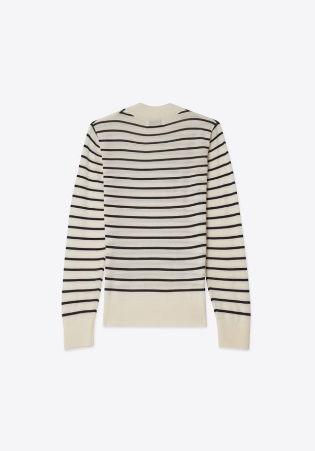 Blk Dnm SWEATER 72 BLACK WHITE STRIPE