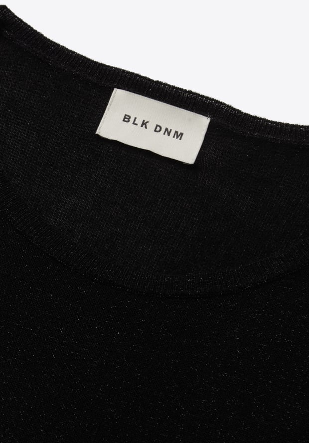 Blk Dnm SWEATER TEE 52 BLACK METALLIC