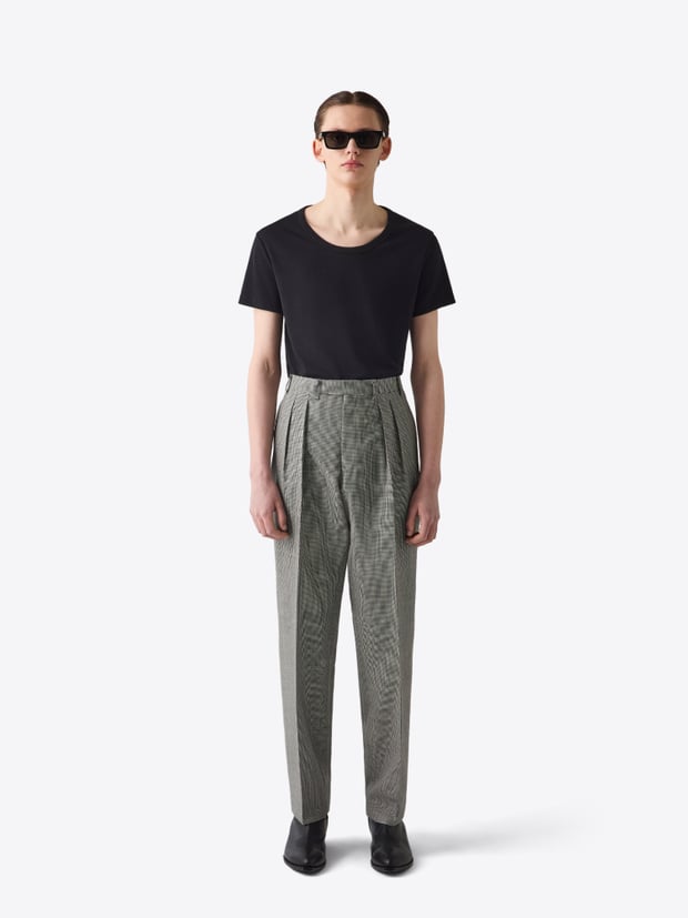 blk dnm TROUSER 55 BLACK SHARKTOOTH