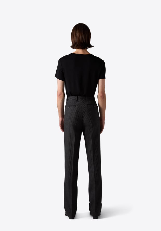 Blk Dnm TROUSER 77 ANTHRACITE PINTSTRIPE