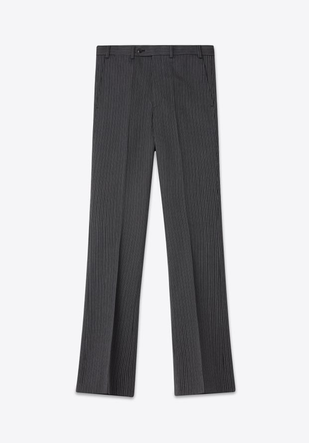 Blk Dnm TROUSER 77 BLACK BRIT STRIPE
