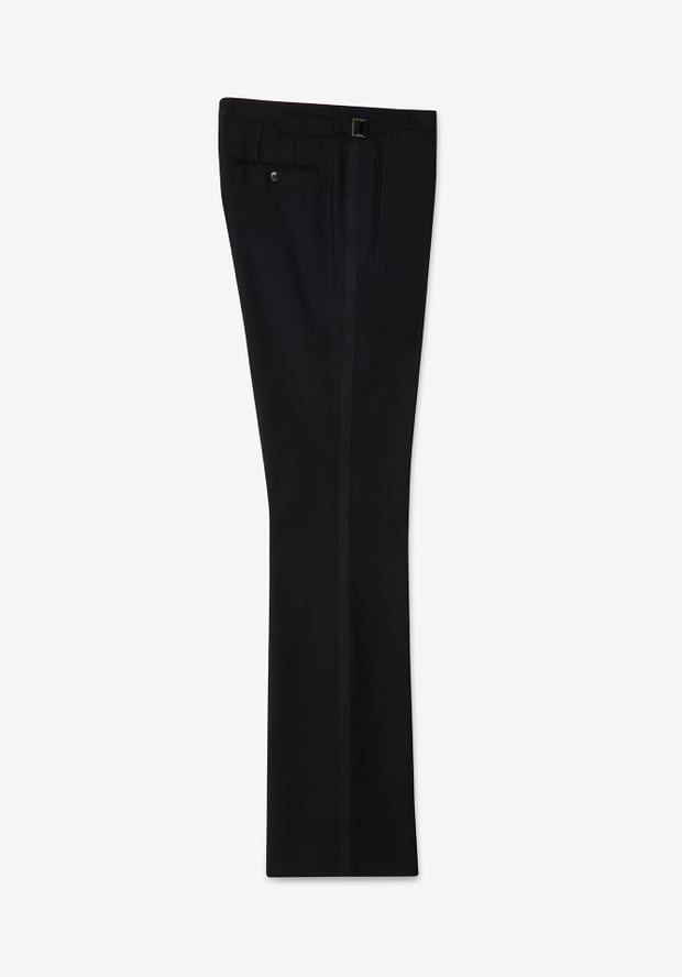 Blk Dnm TROUSER 77 BLACK TUX WOOL