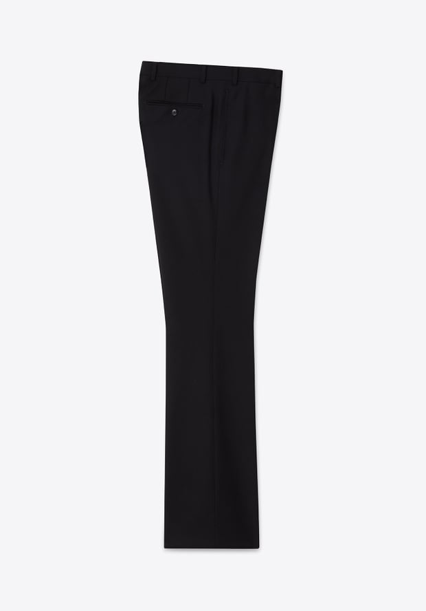 Blk Dnm TROUSER 77 BLACK WOOL